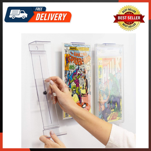 Comic Mount 5 Pack Comic Book Shelf Stand or Wall Mount Display Invisible