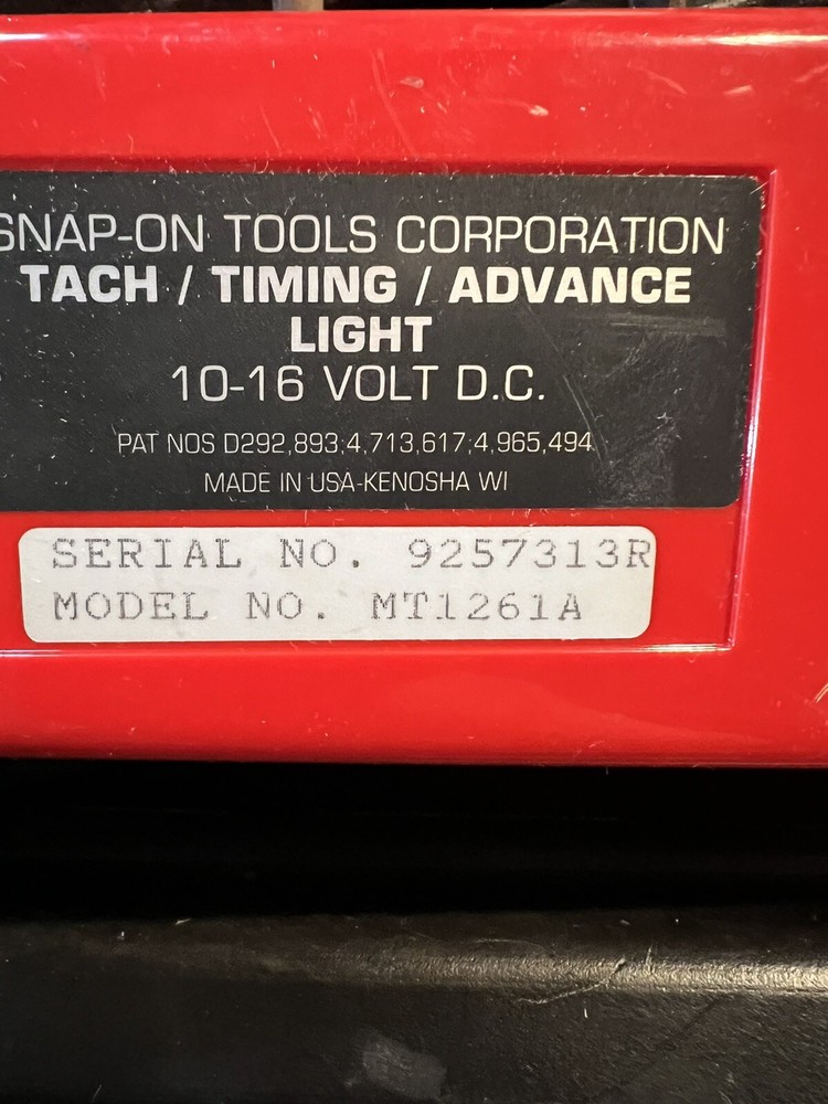 Snap-On Tools USA Computerized Tach Advance Timing Light MT1261A With PB48 Case