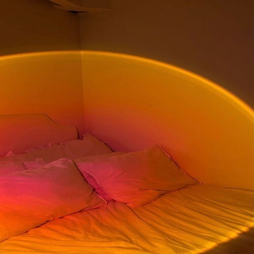 Romantic Sunset Lamp USB Led Decor Atmosphere Light Projector 16Colors