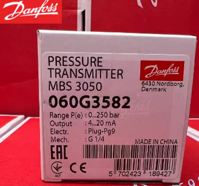 Danfoss pressure sensor transmitter MBS3050 060G3582