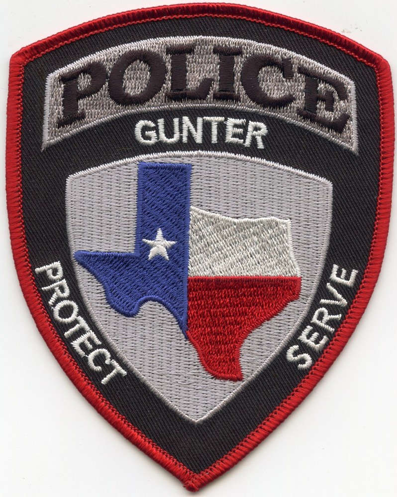 GUNTER TEXAS TX colorful POLICE PATCH
