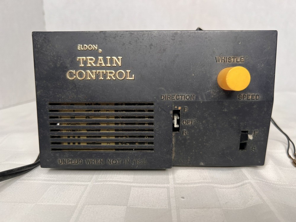 Push Whistle HO Transformer ELDON Model TRAIN CONTROL 12V power pack Untested