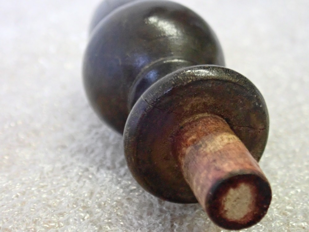Antique carved acorn drawer knobs
