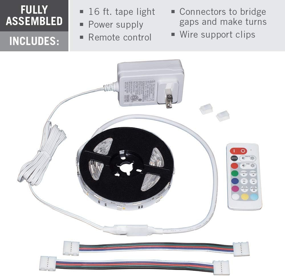 423501 Multi-Color + White LED Tape Light Kit