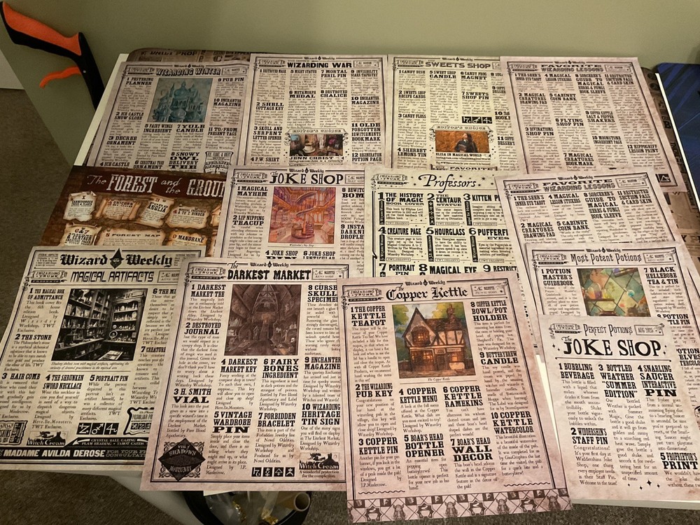 Harry Potter Cheat Sheets Job Lot