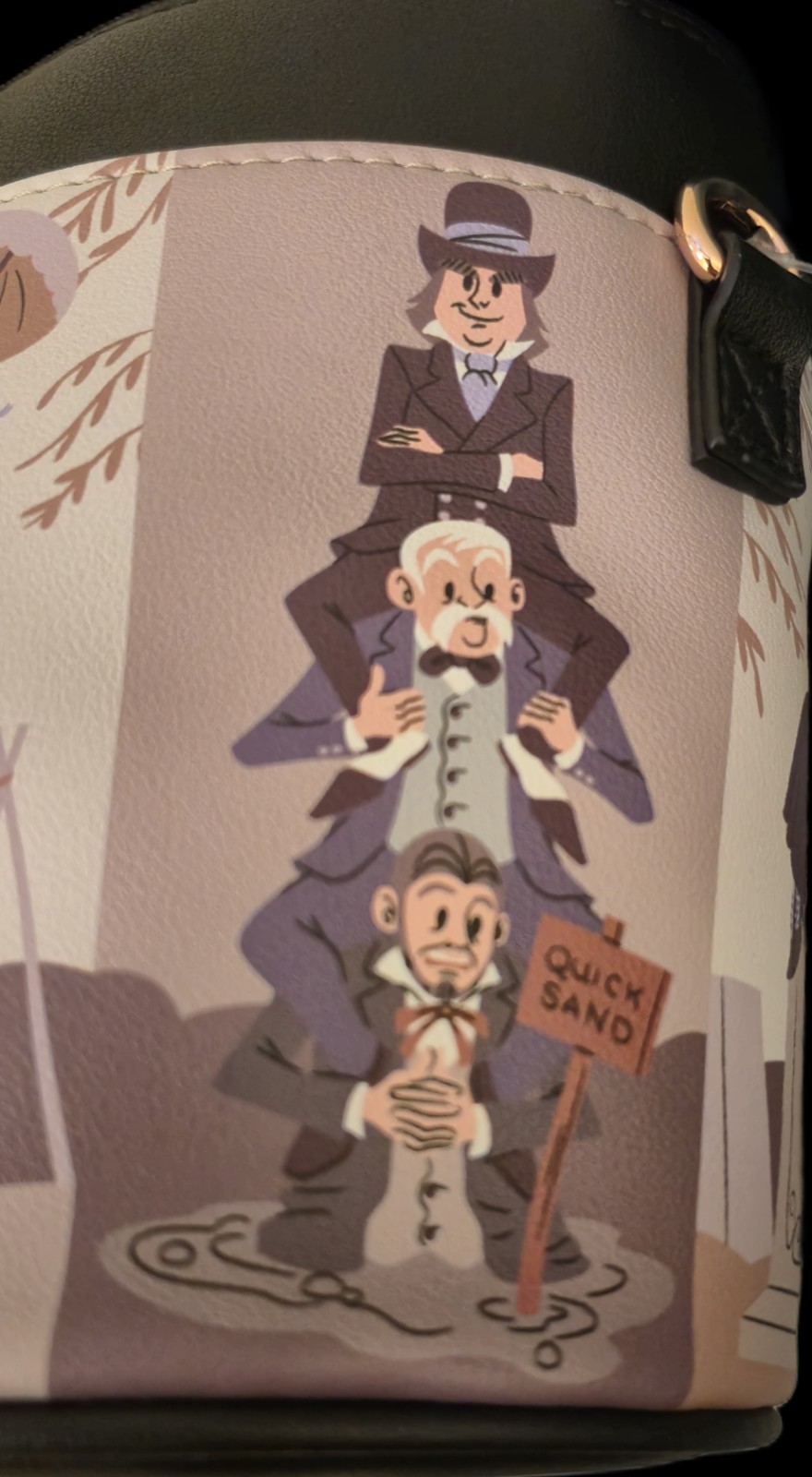 Disney Parks Haunted Mansion Stretching Portraits Bucket Bag Purse