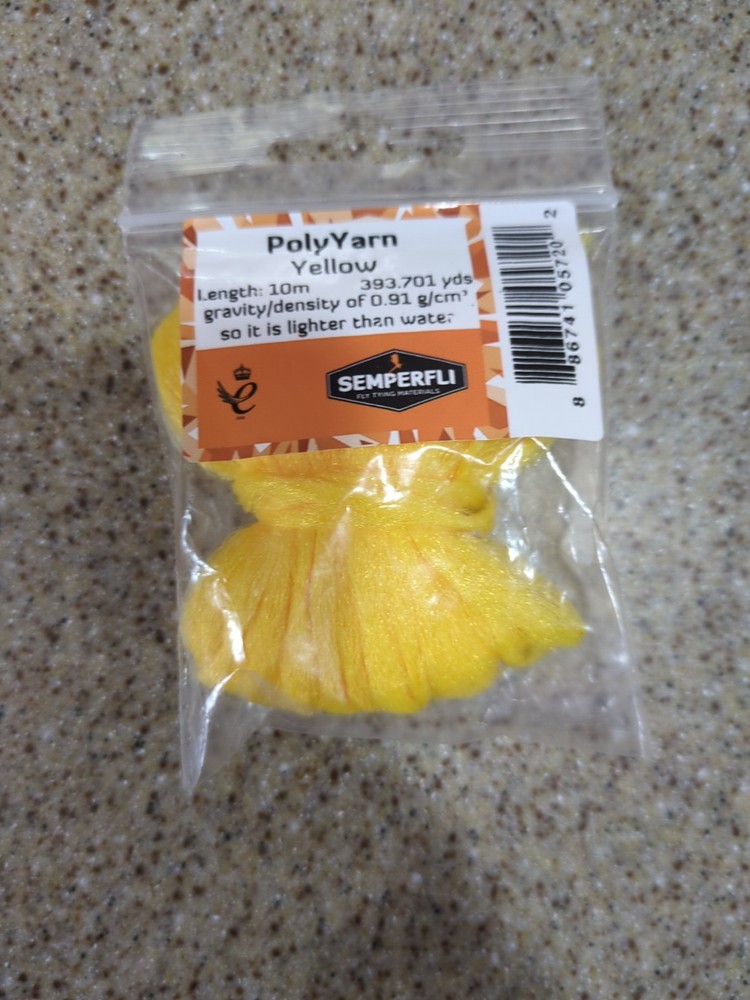 Semperfli Yellow Poly-Yarn