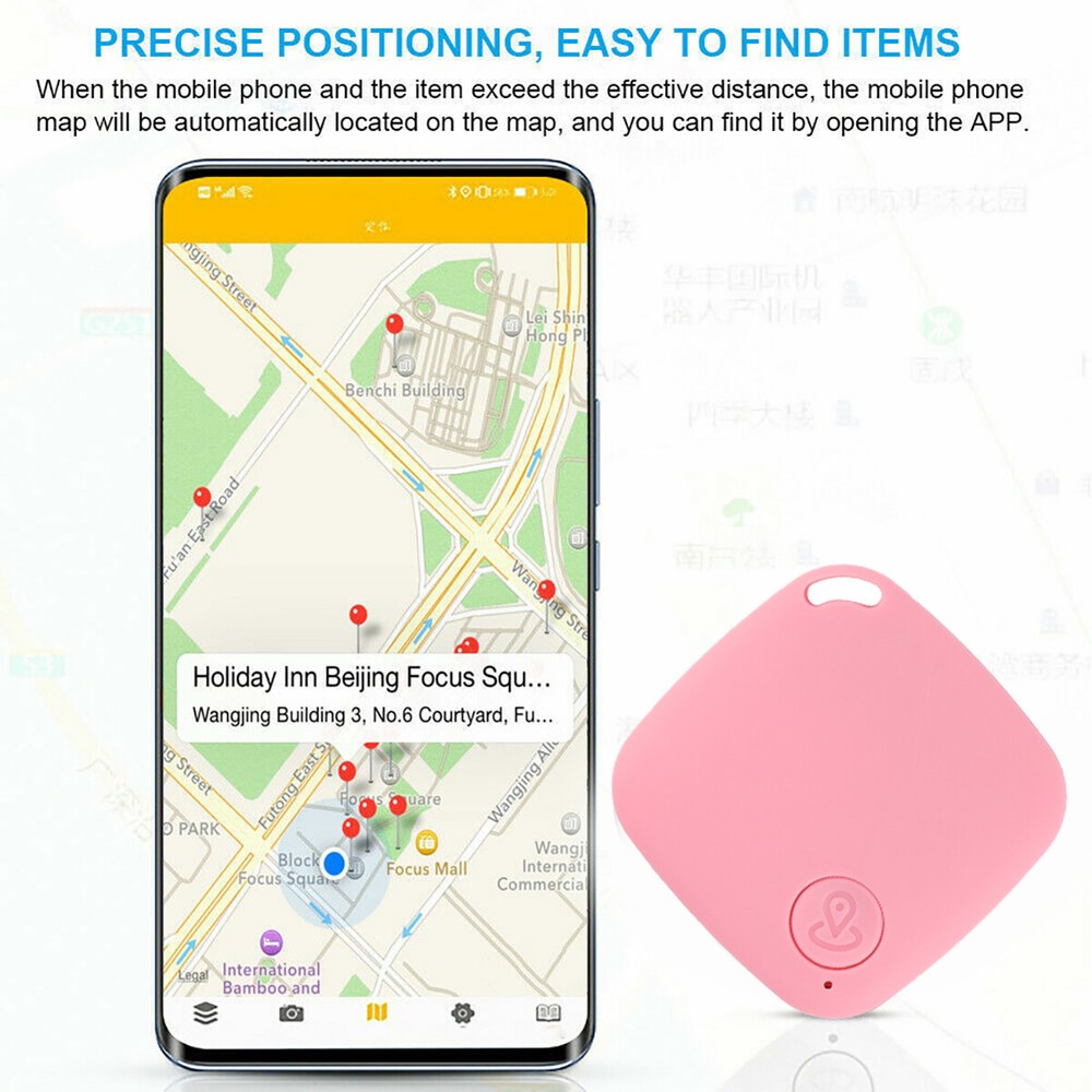 4 PCS Tile Smart Tracker Wireless GPS Bluetooth Anti-Lost Wallet Key Pet Finder