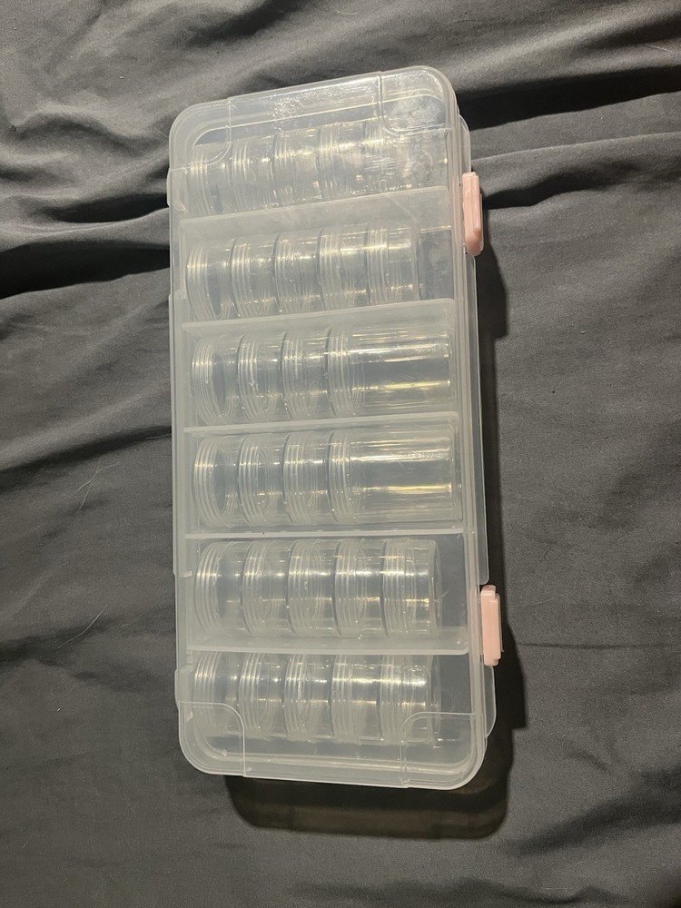 Clear Plastic Bead Storage Organizer Box with Multi-Compartments COMES WITH 2!!!