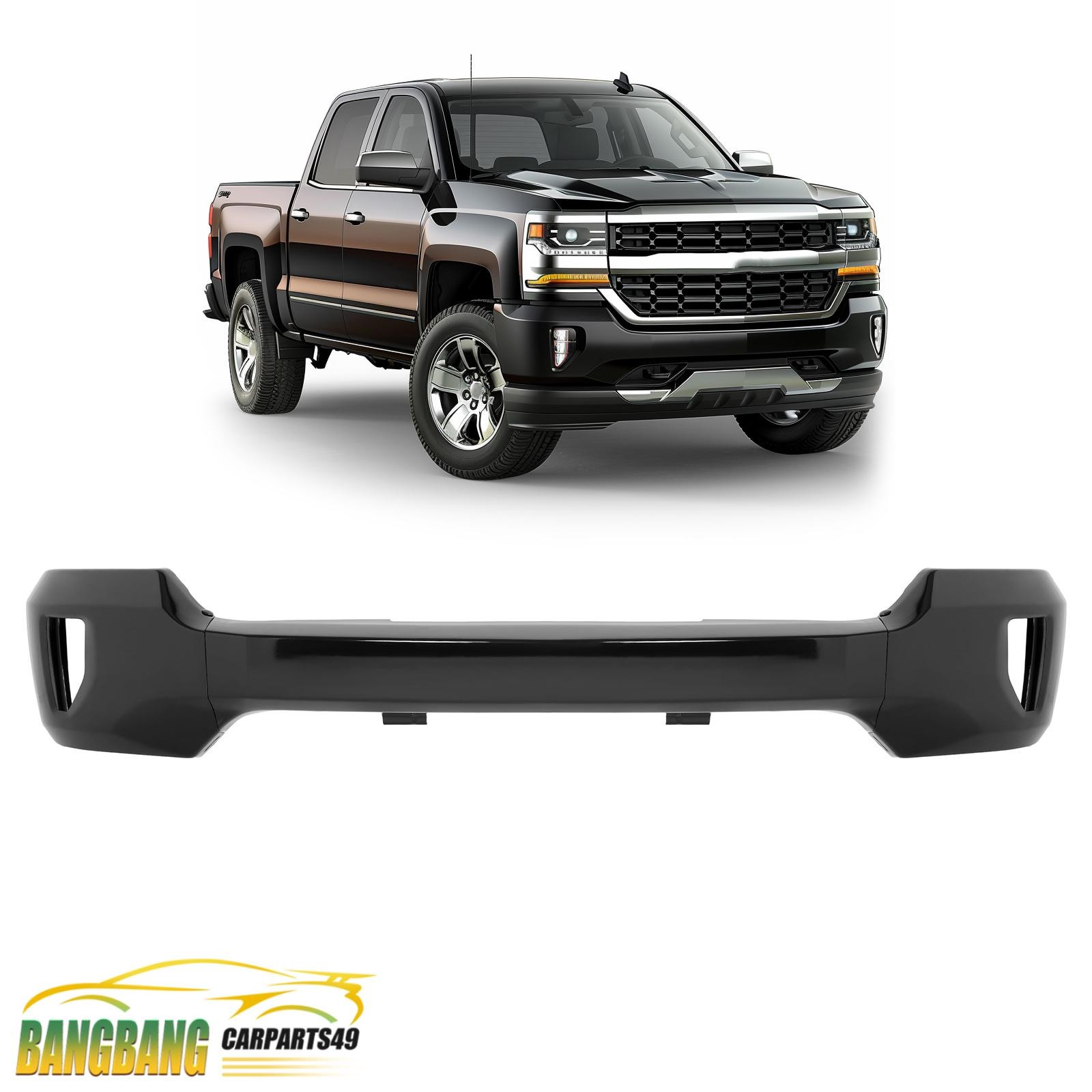 Front Bumper Cover Face Bar For Chevrolet Silverado 1500/1500 LD 2016-19 W/Holes