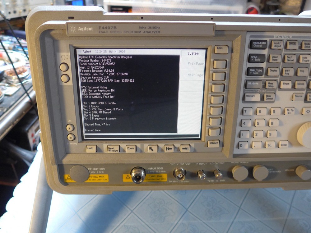 Agilent E4407B Spectrum Analyzer 26.5GHz with options
