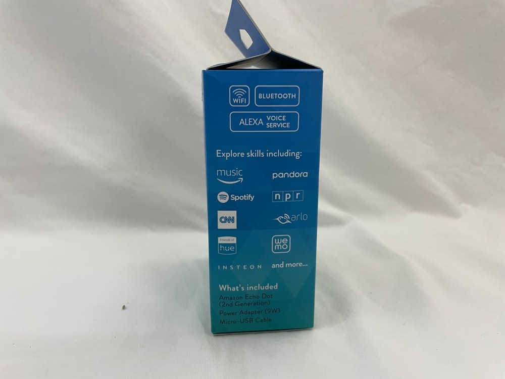 Amazon Echo Dot (2nd Generation) Smart Speaker - Never Used - Open Box - Black