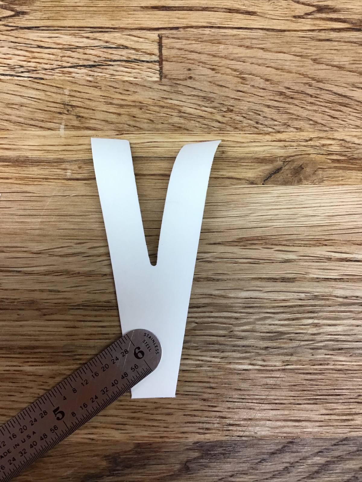 Firefighter / EMT Turnout Coat Reflective Iron-On Letter  “V” Lime Green D-6