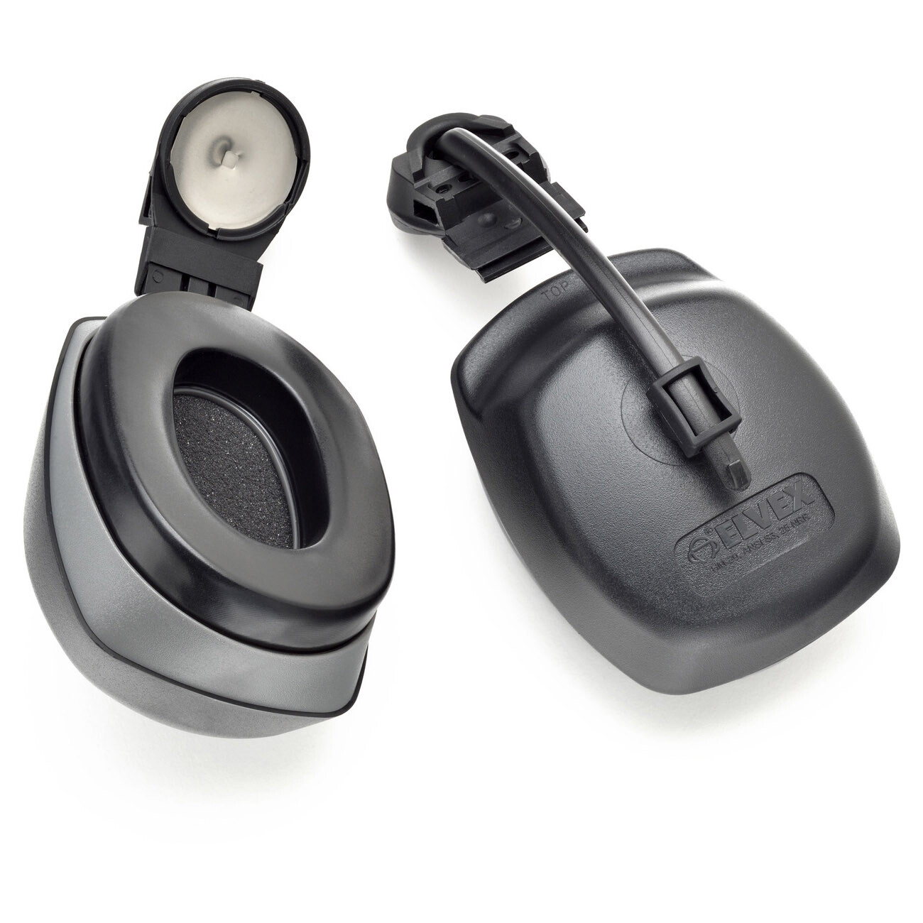 Elvex HM-2093 Black Hard Hat Mounted 25db Quicksnap Ear Muffs