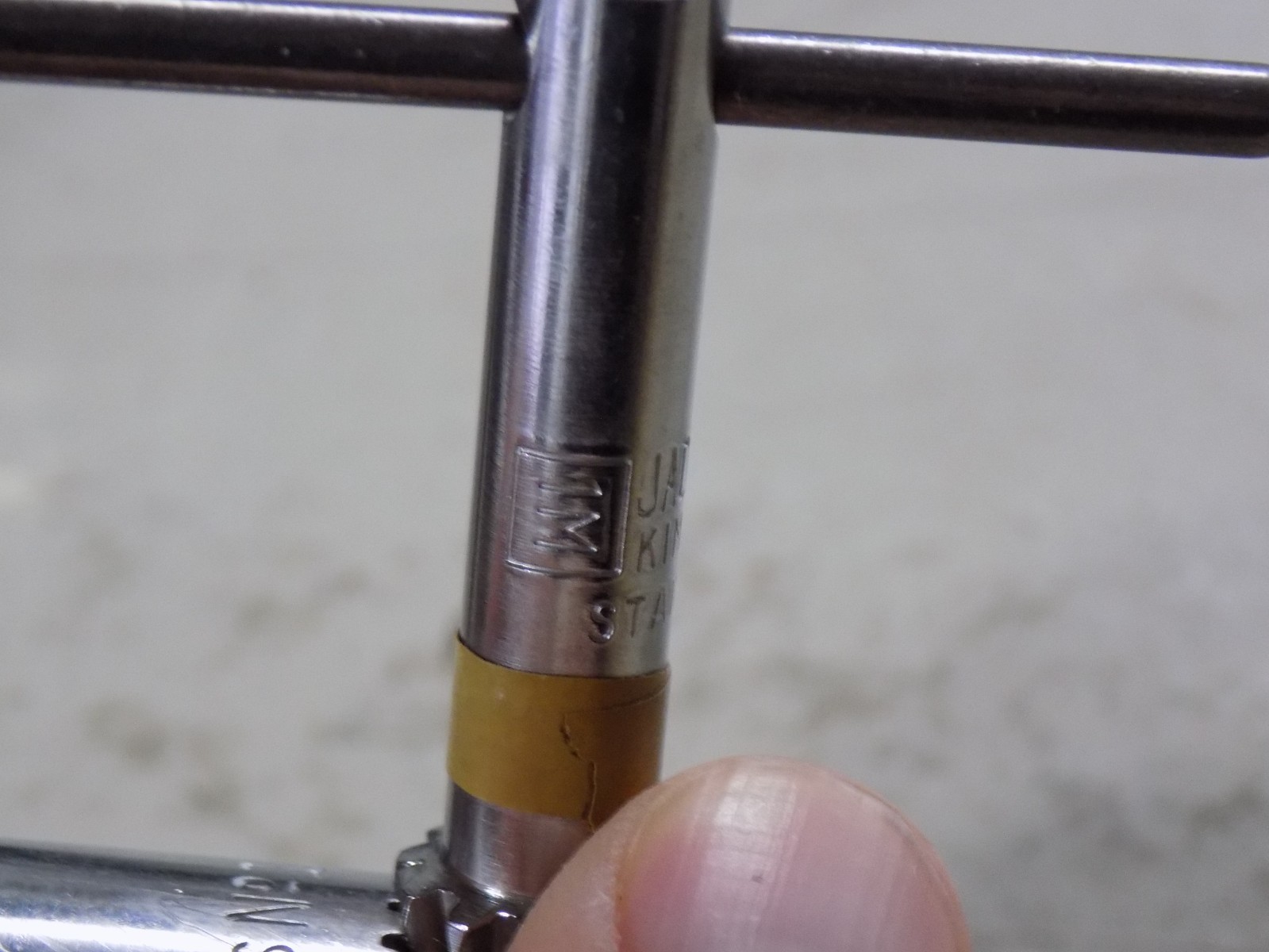 Vintage used Jacobs Chuck with key 1M 0 to 1/4 inch