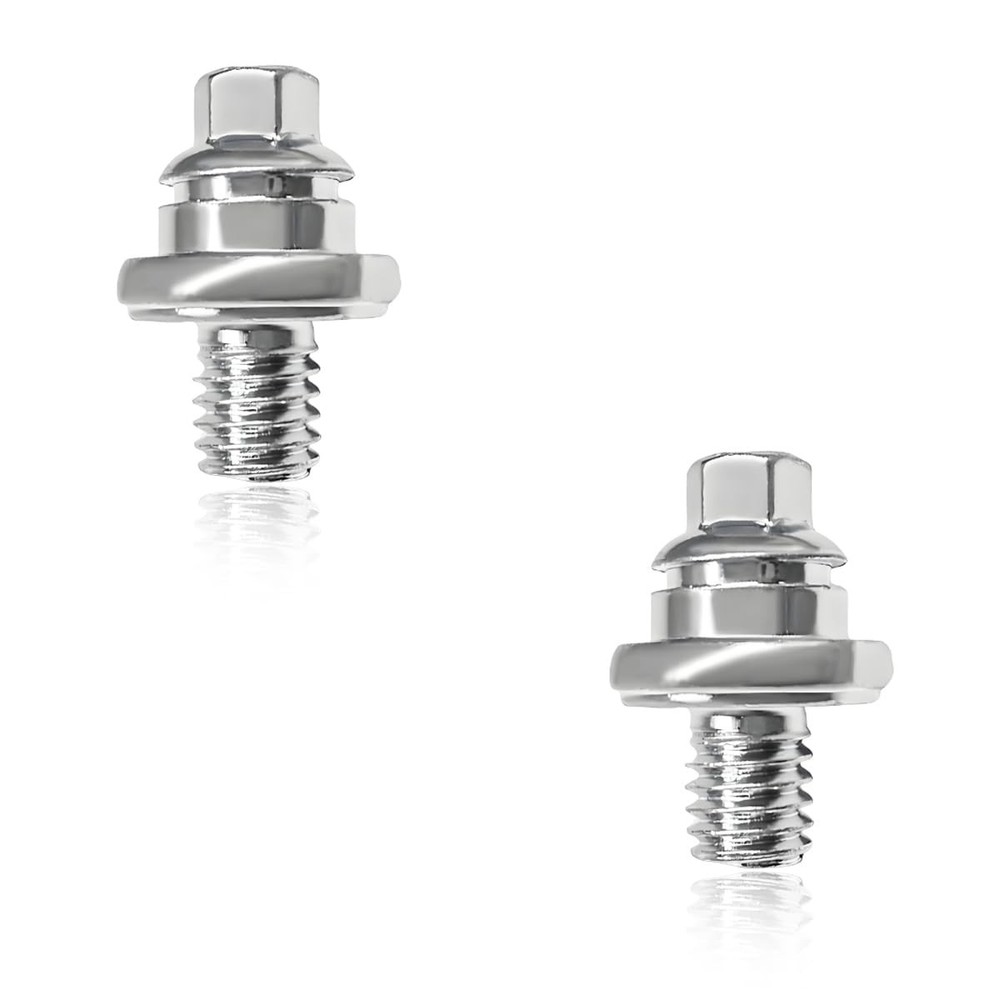 Wevdn 2 PCS Side Post Battery Terminal Bolts, 3/8-16 Stud Thread 2 PCS, Short