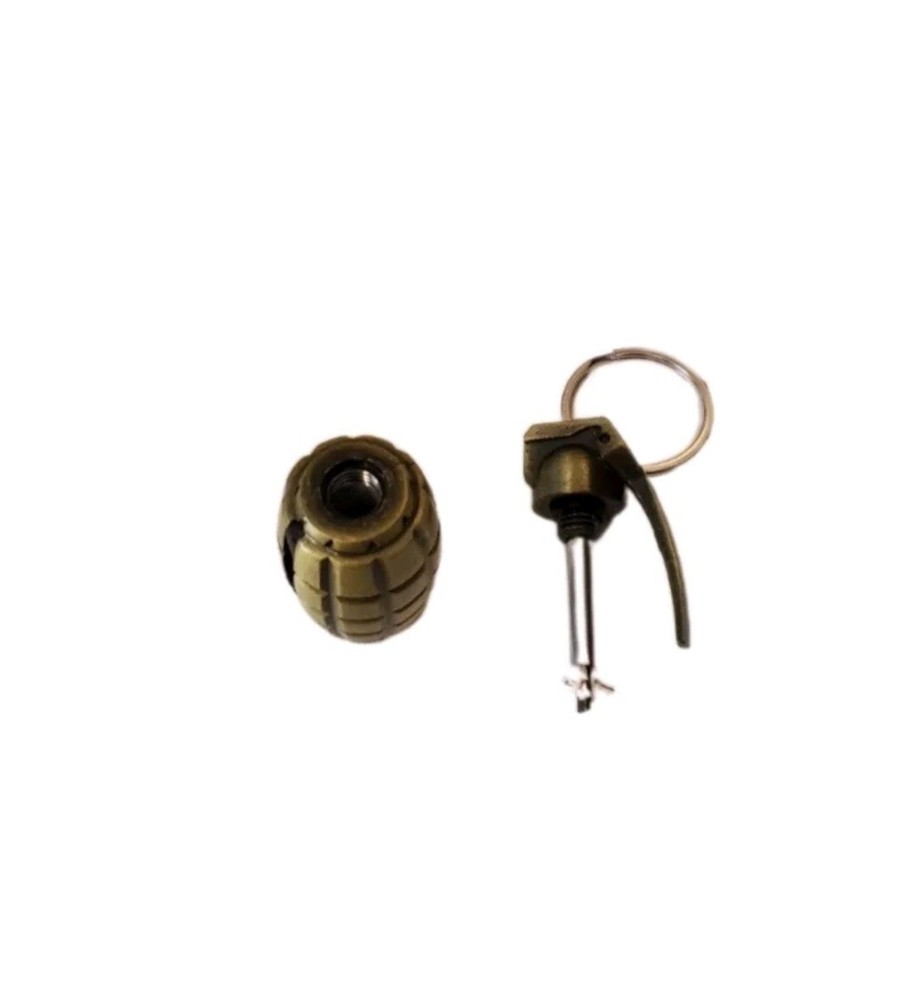 Metal Matchstick Keychain Ring Reusable Lighter Flint Match Fire Starter