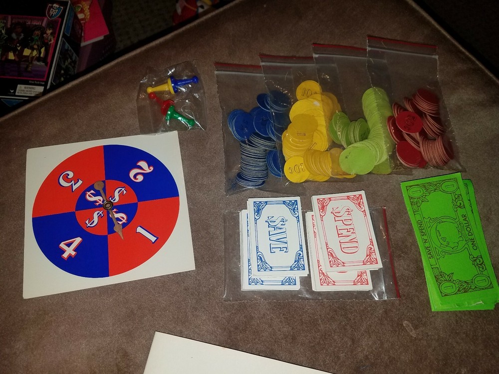 Used Vintage Current Save N Spend Board Game 1982 *READ DESCRIPTION*