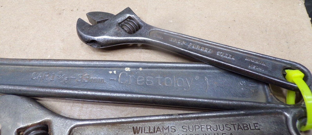 Group Four (4) Adjustable Wrenches-Crescent,Williams- (C)