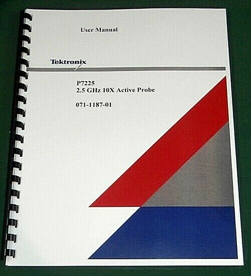 Tektronix P7225 User Manual: Comb Bound & Protective Covers