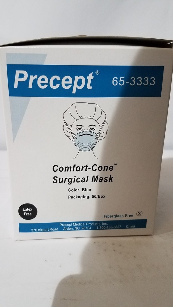 Precept Cone-Style Face Mask – Blue – General Use