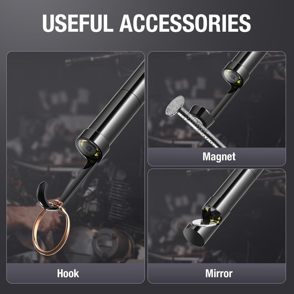 10FT / 50FT USB C Endoscope Camera Compatible with iPhone 15/16, Android Phone