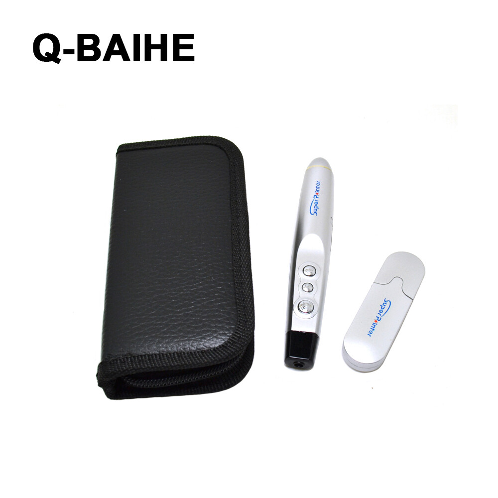 PPT 650nm USB Wireless RF Remote PPT Presentation Red Laser Pointer/Pen Silver