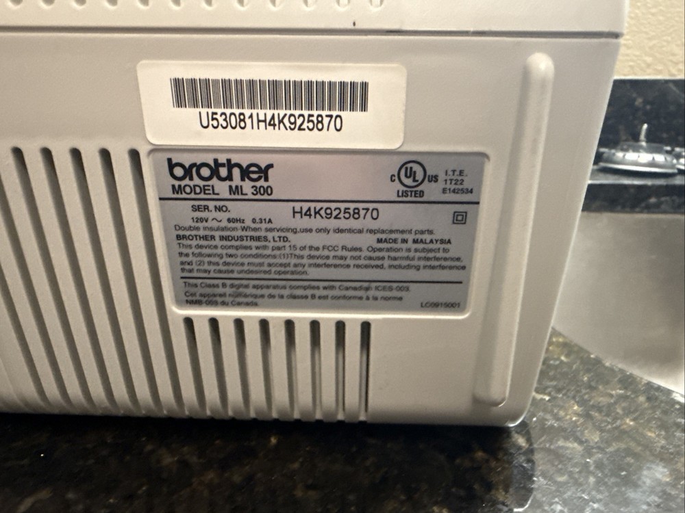 Brother ML-300 Electronic Display Typewriter Tested & Working Good Condition