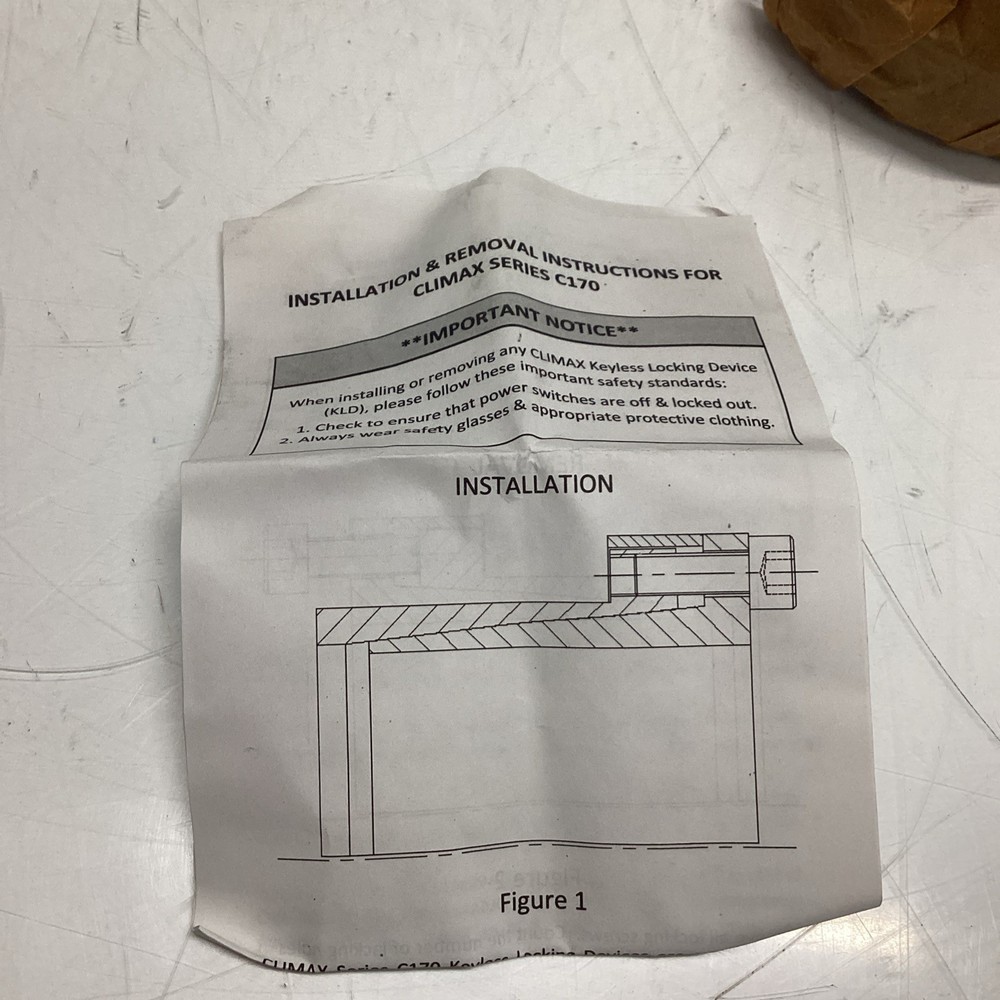 Climax series C170 keyless Locking bushing Q-265