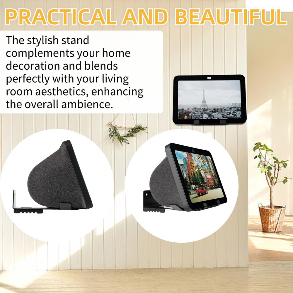 Metal Wall Mount ONLY for Echo Show 8 3rd.Generation Wall Bracket Wall Stand ...