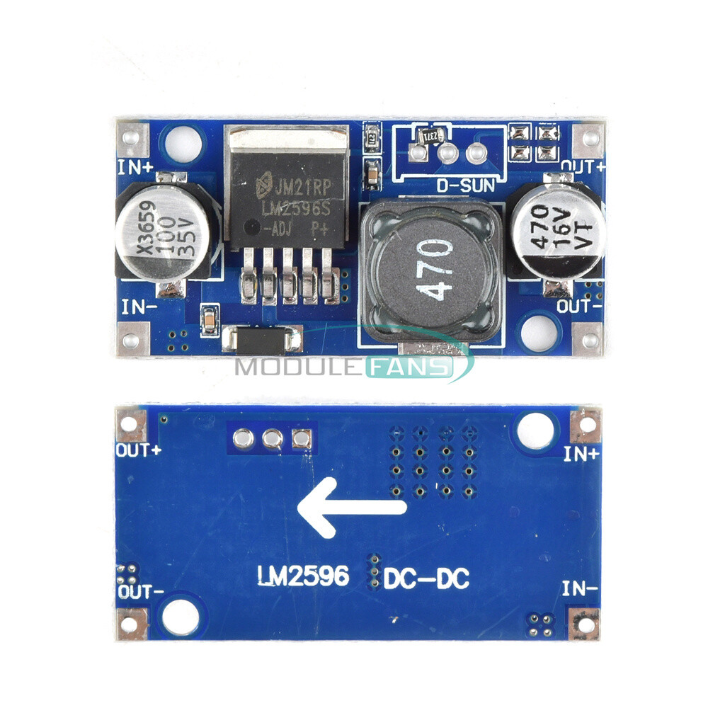 LM2596S DC-DC Step-down Power Regulator Converter Module 3A 12/5/3.3V Output