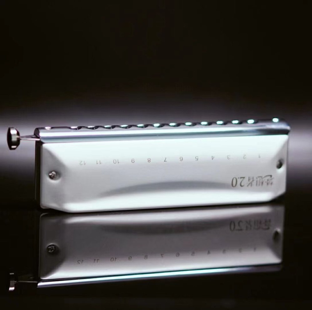 EASTTOP Updated Version Chromatic Harmonica Key C 12Hole Mouth Organ Harmonica