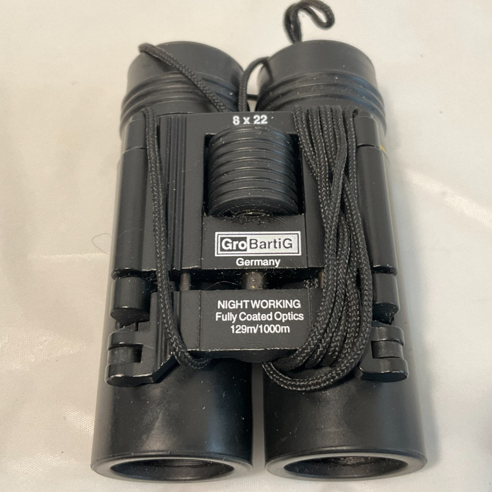 GroBartiG Germany Night Working Binoculars Fully Coated Optics w/ Pouch Untested