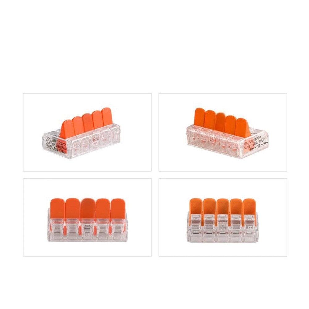 25pcs Wire Connectors - Electrical Connectors for Solid & Stranded Conductors...