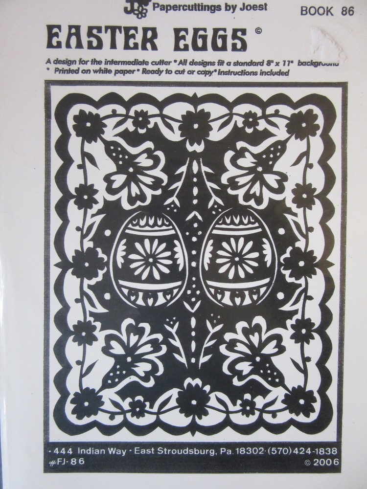 3 Scherenschnitte Paper Cutting by Joest Patterns Seasons Easter lot