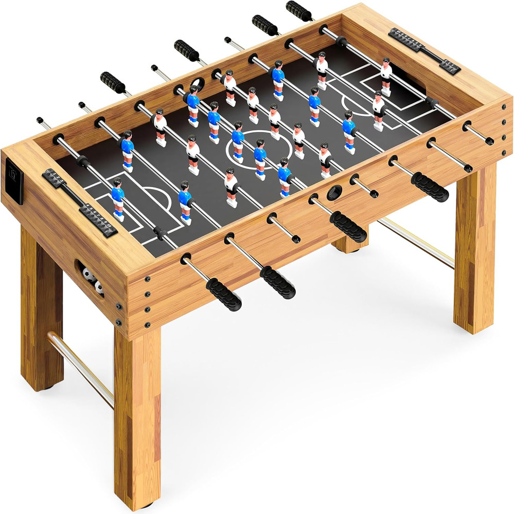 48In Competition Sized Foosball Table - Height Adjustable Arcade Soccer Set for