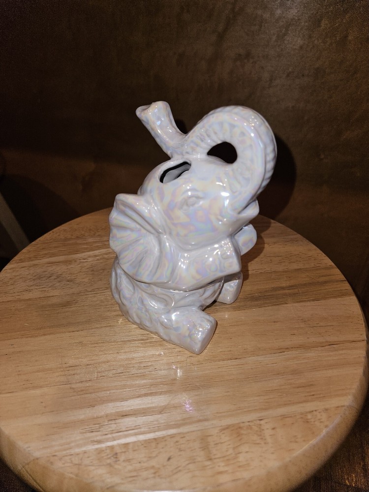 Glass Elephant Vase
