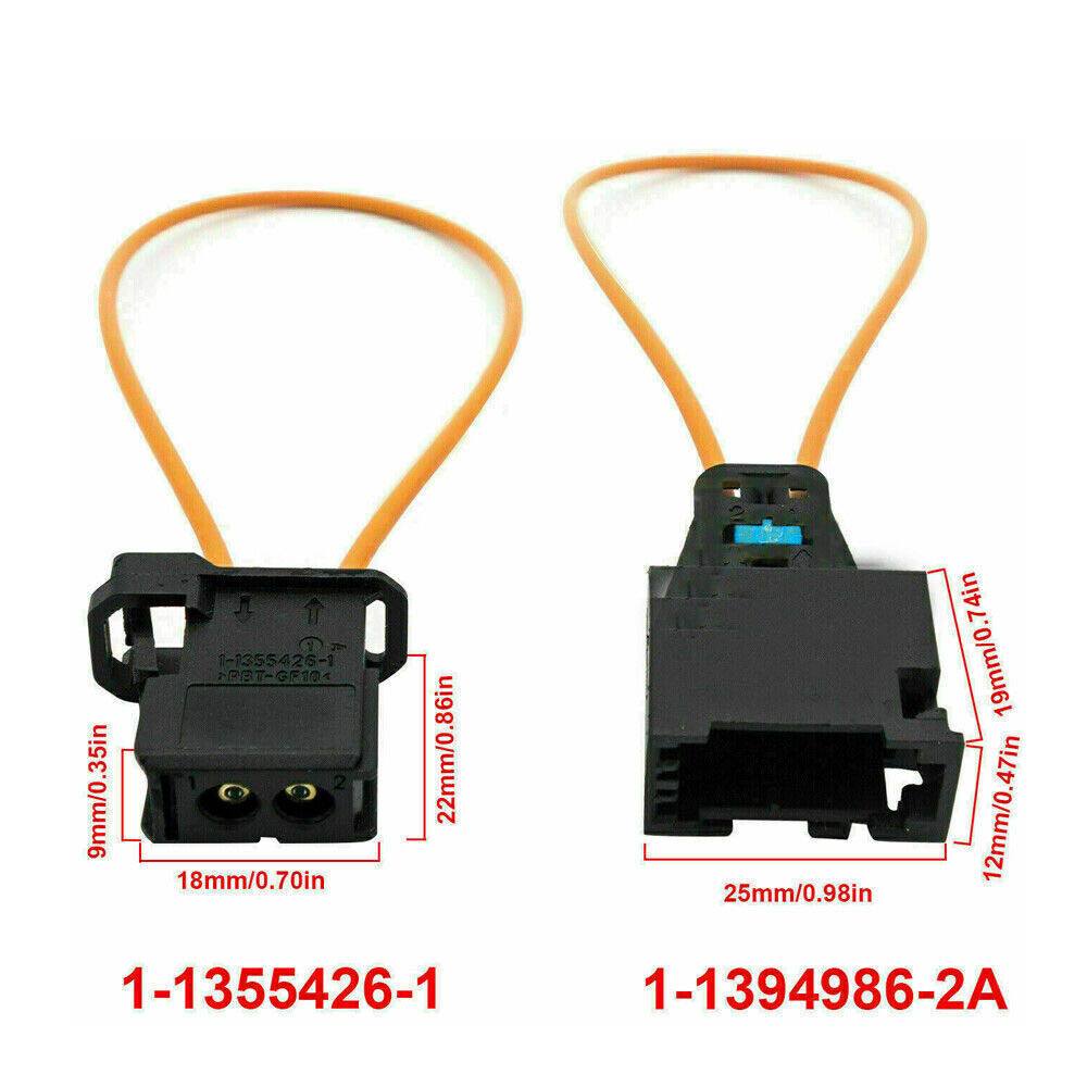 4Pairs MOST fiber optic loop bypass Male & Female kit adapter For MERCEDES BMW