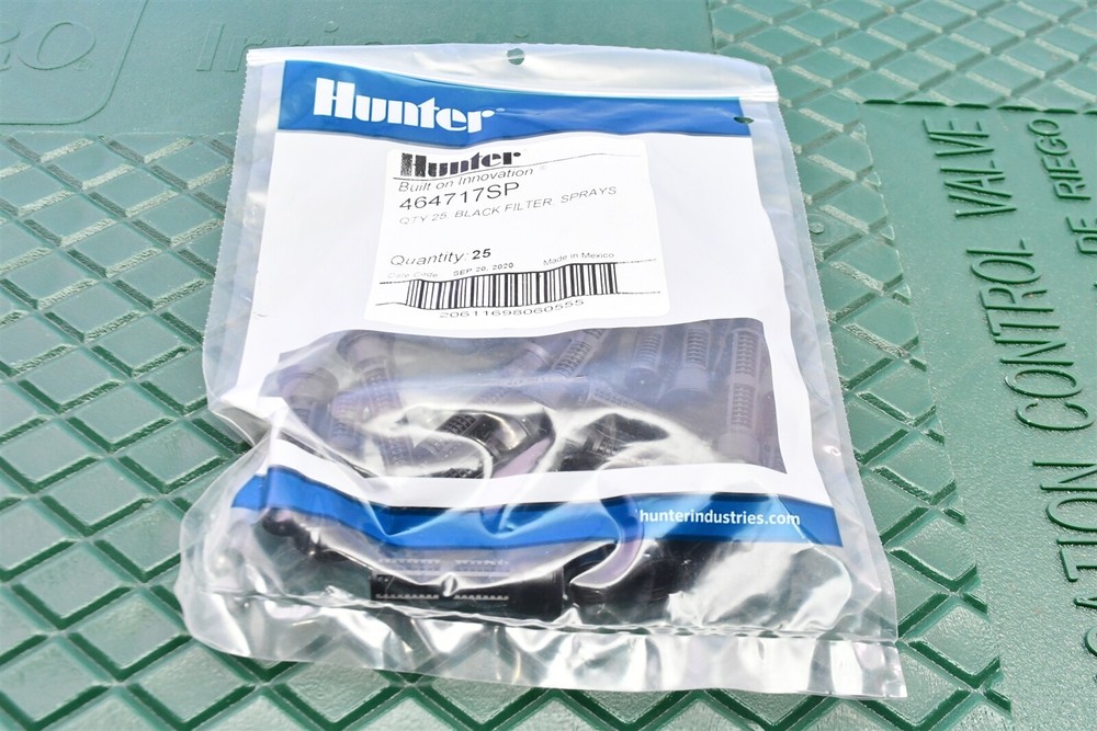 (25) Hunter Black Replacement Spray Nozzle Filter Screen Coarse 464717SP