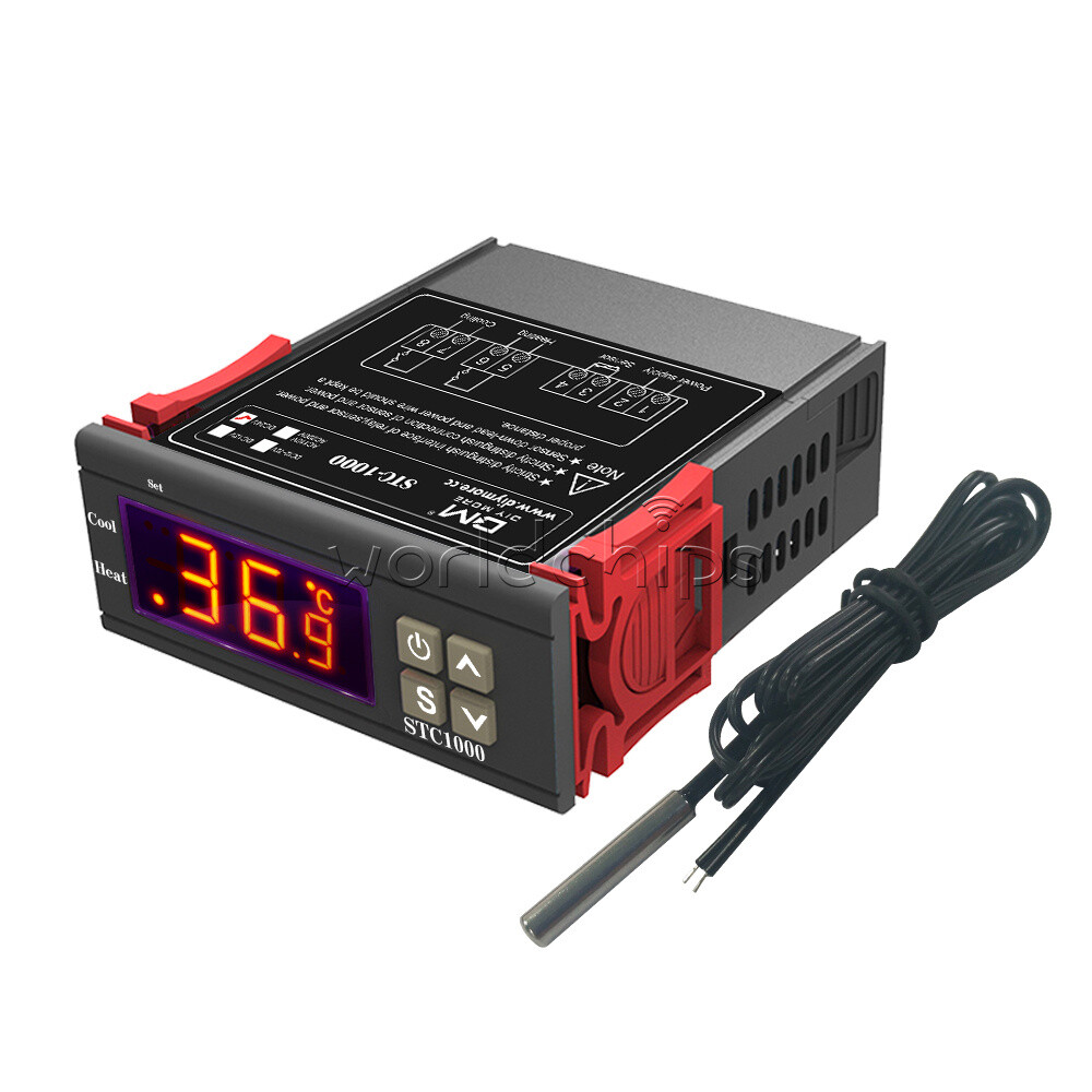 12/24/110/220V STC-1000 Digital Thermostat NTC Sensor Temperature Controller