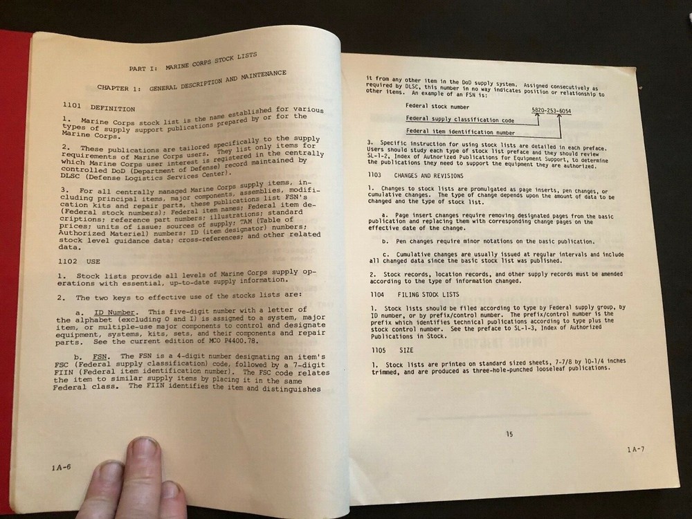 Marine Corps Institute Student Reference Folder MCI 21.24d-2 1984