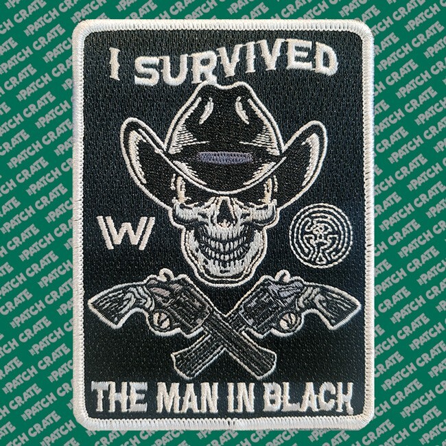 RARE! Set of 5 Patch Crate Alien Themed Patches 2pc Hook/Loop Backing