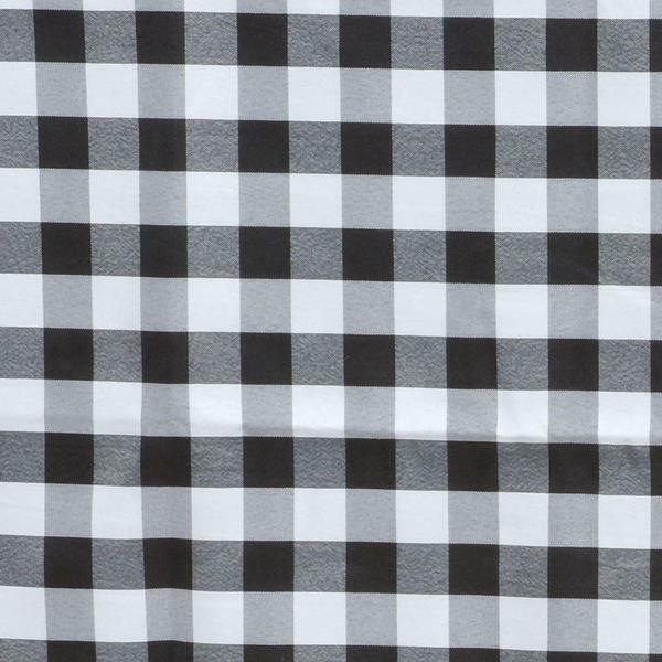 108-Inch ROUND Checked Gingham Polyester Tablecloth Dinner Wedding Linens Party