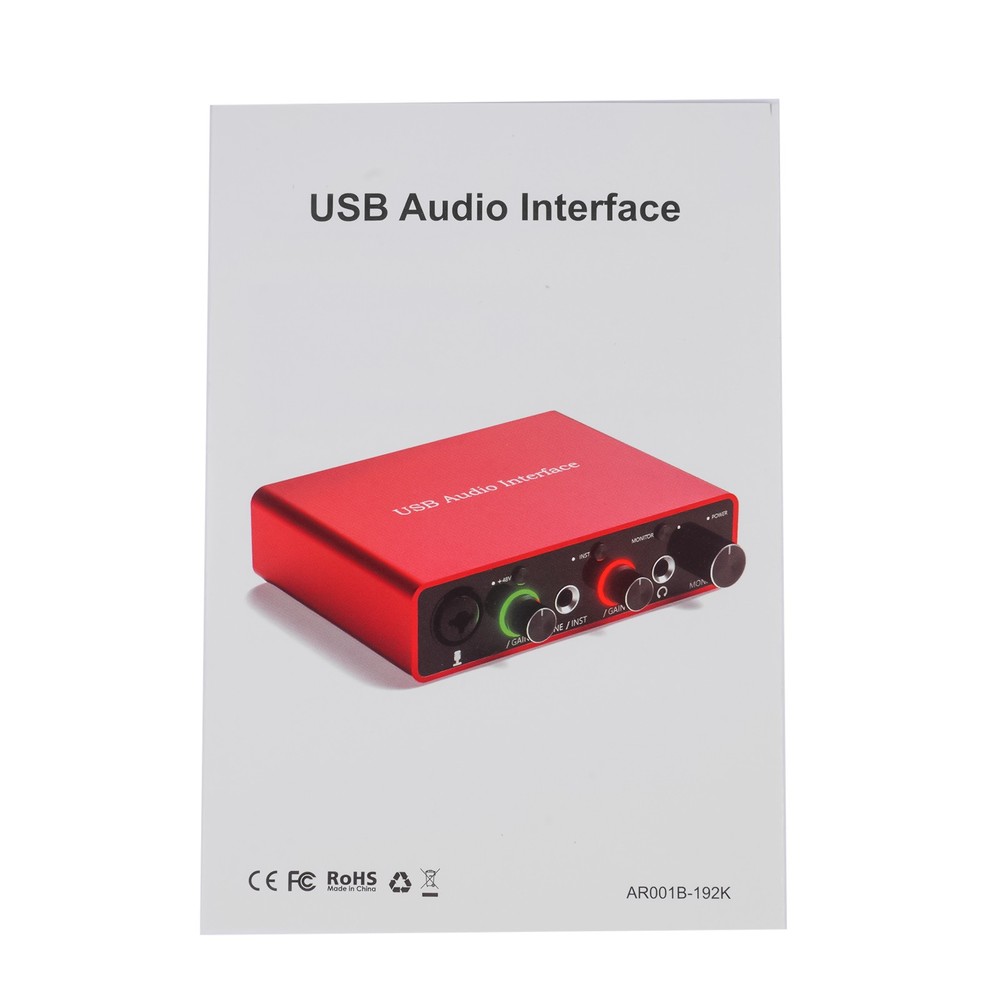 3rd Gen USB Audio Interface High-Fidelity Studio Quality Recording Zero-Latency