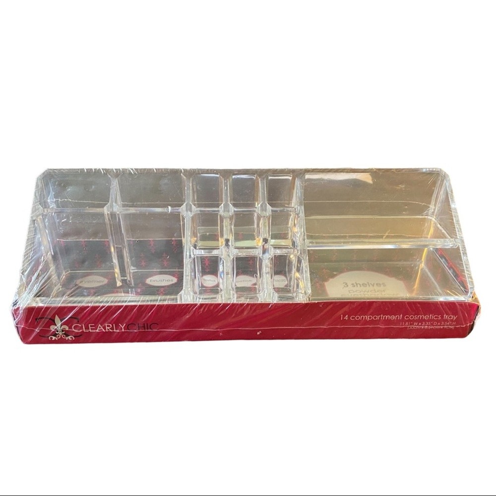 Clearly Chic Acrylic Makeup Accessory Organizer