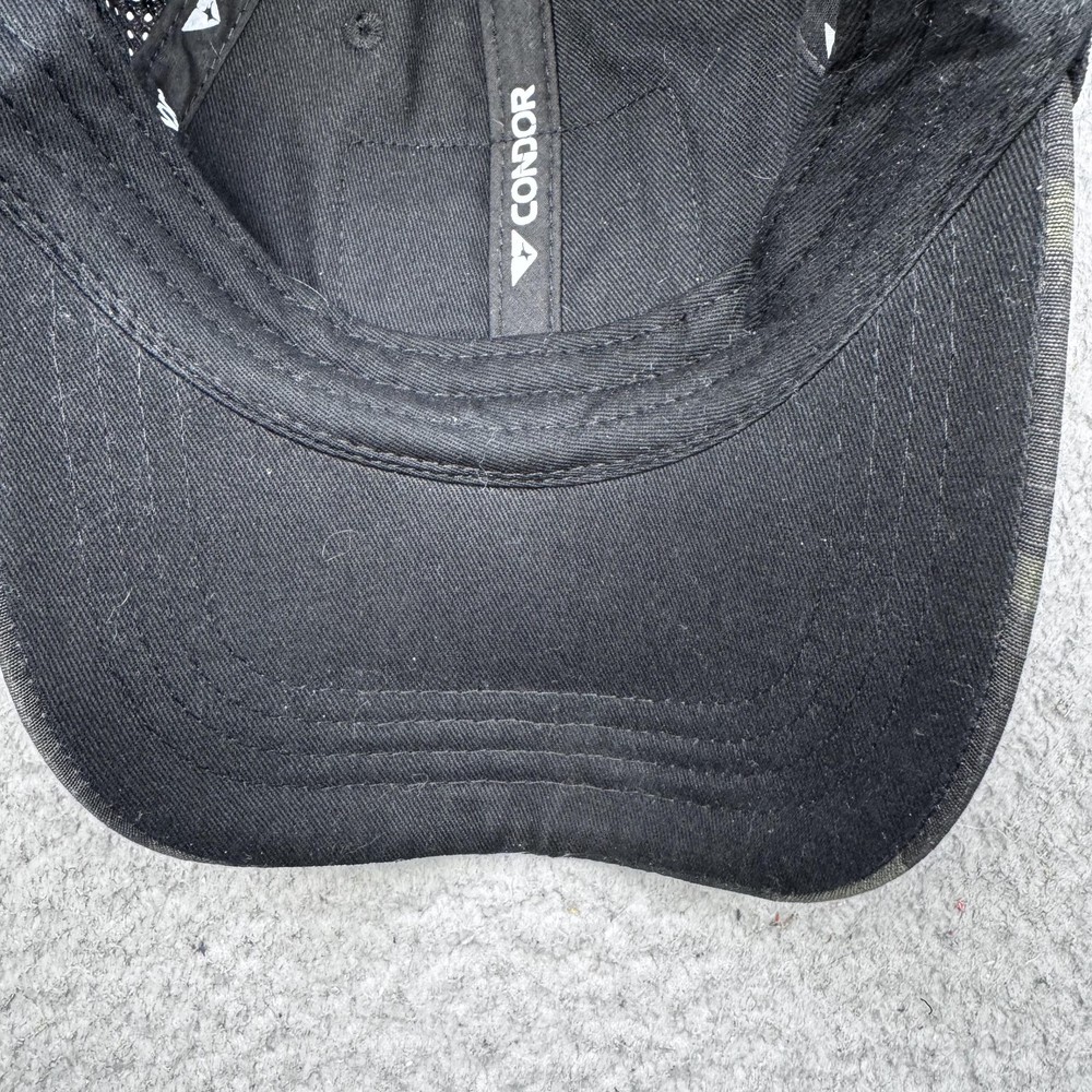 Condor Tactical Mesh Back Adjustable Cap Multicam Black Patch Mens One Size Hat