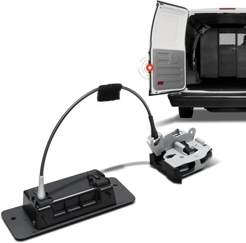 Rear Cargo Door Latch with Handle Compatible with Ford E-150 E-250 E-350