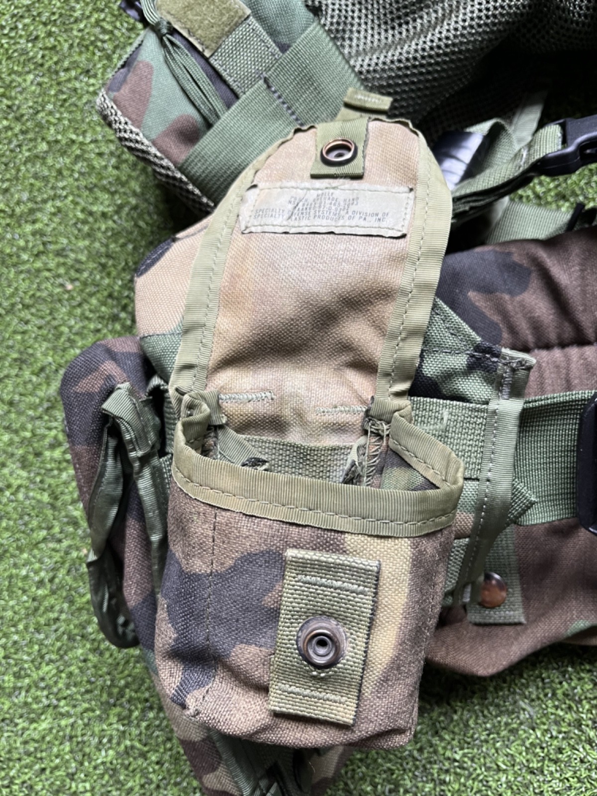 RARE OLDGEN SOF SPEAR Load Bearing Rig MOLLE M81 Woodland Camo Safariland ELCS