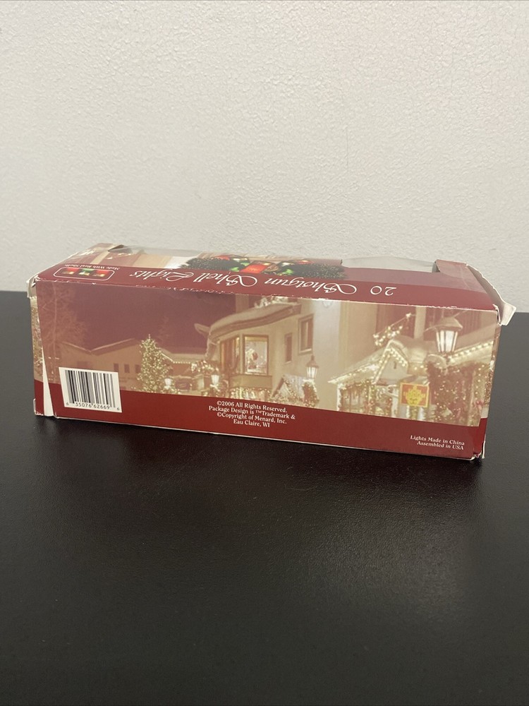 Shotgun Shell Christmas Tree Lights REAL 20 Lights 8ft String RED & GREEN Rustic