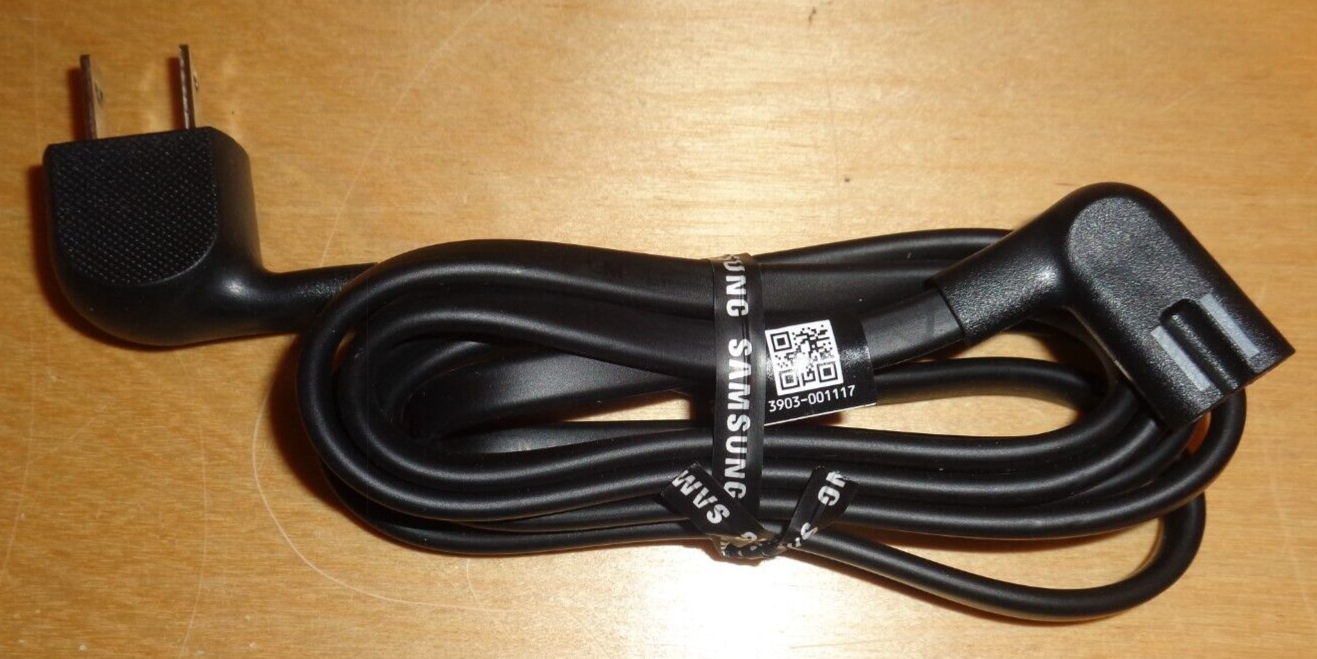 NEW SAMSUNG TV 3903-001117 AC POWER CORD FLUSH 90° RIGHT ANGLE FIGURE 8 PLUG